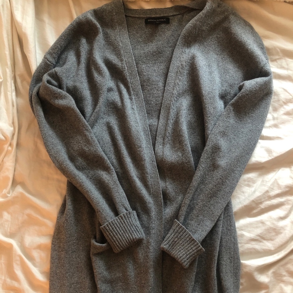 Banana Republic Gray Cardigan